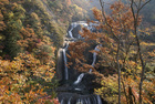 袋田の滝と紅葉１